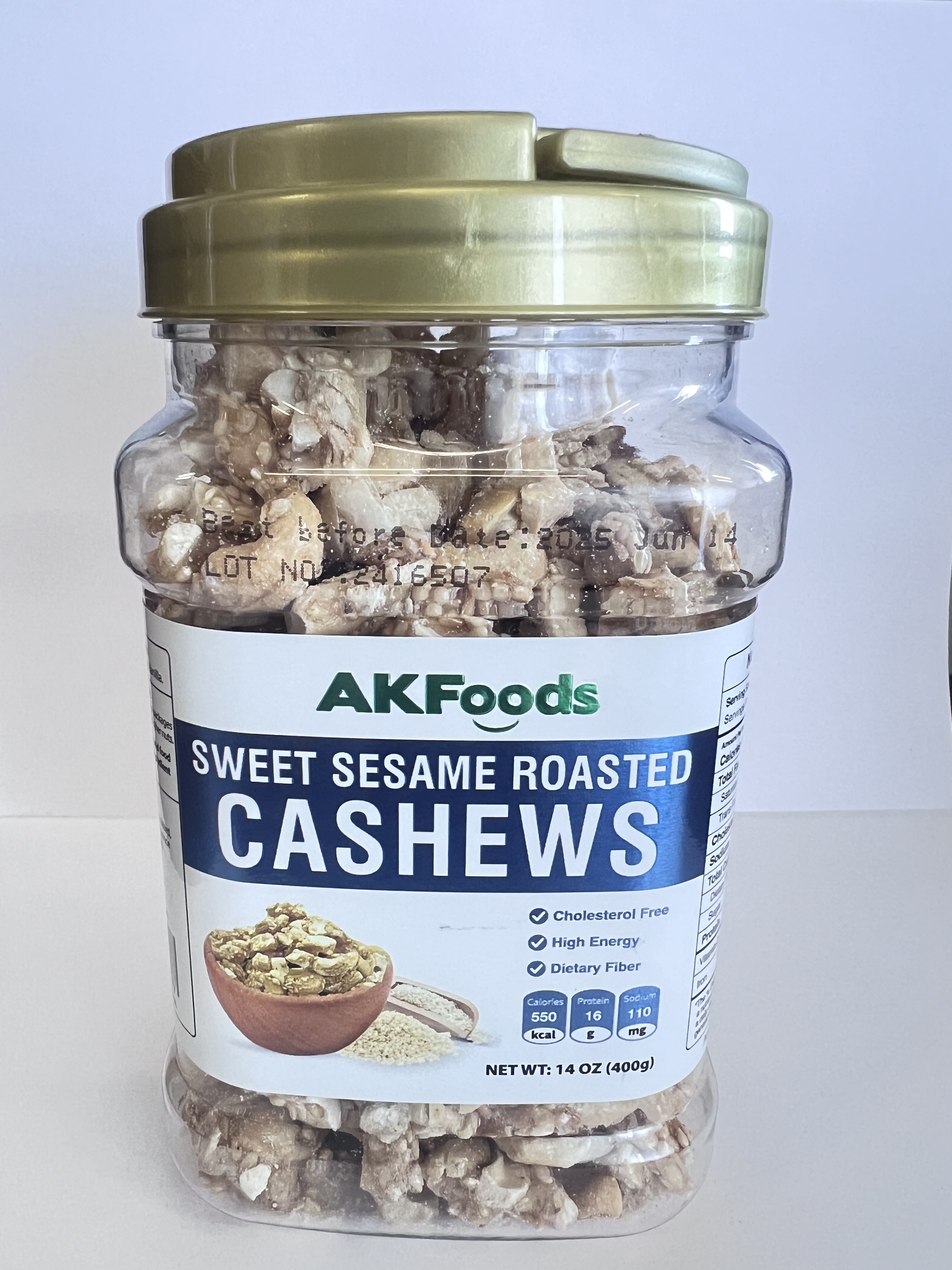 Sweet Sesame Roasted Cashews